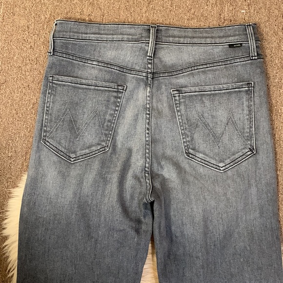 MOTHER The Pixie Dazzler Ankle Fray Jeans Anthropologie - Picture 9 of 16